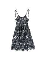 The Santa Cruz Womens Patchwork Dress in Black Patchwork