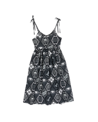 The Santa Cruz Womens Patchwork Dress in Black Patchwork