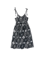 The Santa Cruz Womens Patchwork Dress in Black Patchwork