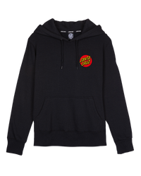 The Santa Cruz Womens Classic Dot Chest Hoodie in Black