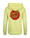 The Santa Cruz Womens Classic Dot Chest Hoodie in Aloe Green