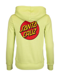 The Santa Cruz Womens Classic Dot Chest Hoodie in Aloe Green