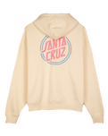 The Santa Cruz Womens Check Alt Dot Center Hoodie in Chalk