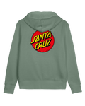 The Santa Cruz Womens Classic Dot Chest Hoodie in Alpine Frost