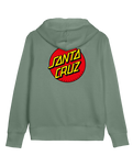 The Santa Cruz Womens Classic Dot Chest Hoodie in Alpine Frost