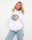 The Santa Cruz Womens Paradise Break Front Hoodie in White