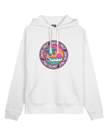 The Santa Cruz Womens Paradise Break Front Hoodie in White