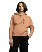 The Santa Cruz Womens Sage Strip Front Hoodie in Clay