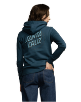 The Santa Cruz Womens Partial Dot Hoodie in Tidal Teal