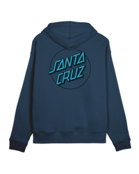 The Santa Cruz Womens Partial Dot Hoodie in Tidal Teal