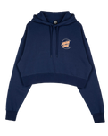 Moon Dot Embroidery Hoodie in Midnight Blue