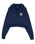 Moon Dot Embroidery Hoodie in Midnight Blue