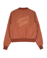 The Santa Cruz Womens Opus Dot Bomber Jacket in Clay