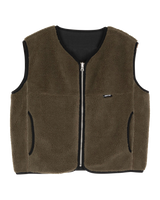 Sierra Reversible Gilet in Sea Kelp & Black