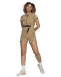 The Santa Cruz Womens Strip Cargo Playsuit in Fawn