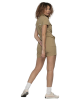 The Santa Cruz Womens Strip Cargo Playsuit in Fawn