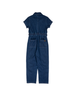 The Santa Cruz Womens Line Up Utility Jumpsuit in Classic Blue Denim