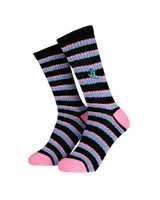 The Santa Cruz Womens Mini Hand Socks (2 Pack) in Assorted Wave Stripe