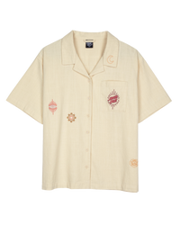 The Santa Cruz Womens Scatter Shirt in Off White