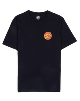 Womens Classic Dot Chest T-Shirt in Black