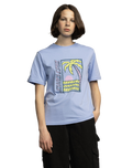 The Santa Cruz Womens Palm Strip T-Shirt in Hyacinth