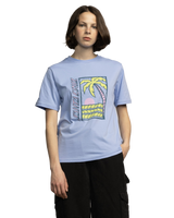 The Santa Cruz Womens Palm Strip T-Shirt in Hyacinth