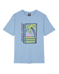 The Santa Cruz Womens Palm Strip T-Shirt in Hyacinth