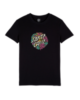 The Santa Cruz Womens Dressen Snake Front T-Shirt in Black