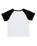 The Santa Cruz Womens Aloha Dot Front Raglan T-Shirt in White & Black