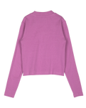 The Santa Cruz Womens Other Dot Embroidery Mock Neck T-Shirt in Mindful Mauve