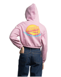 The Santa Cruz Womens Sunrise Dot Zip Hoodie in Fondant Pink