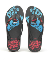 Boys Screaming Hand Flip Flops in Black