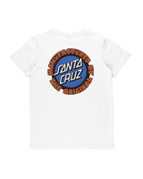The Santa Cruz Boys Boys Speed MFG Dot T-Shirt in White