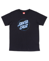 The Santa Cruz Boys Boys Vivid Other Dot Front T-Shirt in Black