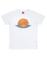 The Santa Cruz Boys Boys Sunrise Dot Front T-Shirt in White