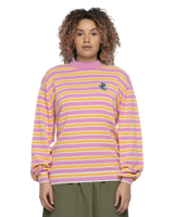 The Santa Cruz Womens Mini Hand Jumper in Pink & Orange Stripe