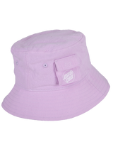 The Santa Cruz Womens Strip Cargo Bucket Hat in Orchid