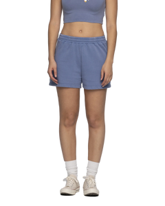 The Santa Cruz Womens Peace Strip Shorts in Navy Wash