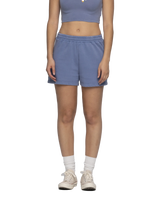 The Santa Cruz Womens Peace Strip Shorts in Navy Wash