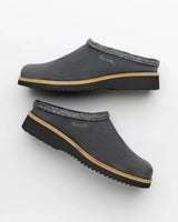 The Simple Mens Original Suede Clog in Charcoal