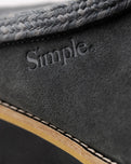 The Simple Mens Original Suede Clog in Charcoal