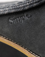 The Simple Mens Original Suede Clog in Charcoal