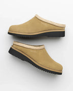 The Simple Mens Original Suede Clog in Cowboy Brown