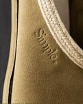 The Simple Mens Original Suede Clog in Cowboy Brown