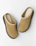 The Simple Womens Womens Original Suede Clog in Cowboy Brown