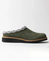 The Simple Womens Womens Original Suede Clog in Olive