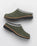 The Simple Mens Original Suede Clogs in Olive