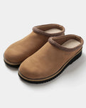 The Simple Mens Original Suede Clogs in Rust