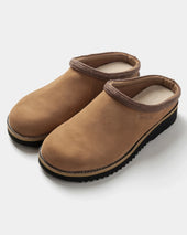 The Simple Mens Original Suede Clogs in Rust