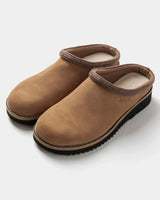 The Simple Mens Original Suede Clogs in Rust